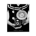Poster Schwarzweiß Vintage Bild Kamera 40x50cm Variety Seuri