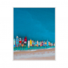 Drucken Boote Meer Malerei hellen Farben Rahmen 40x50cm Vielfalt Kapal Verkauf