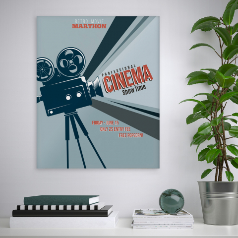 Filmplakat mit Rahmen 40x50cm Variety Mozi Aktion