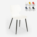 Stuhl in modernem Design Polypropylen Metall Esszimmer Restaurant Ladysmith 