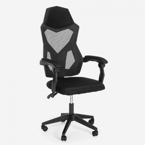 Ergonomischer Gaming-Stuhl atmungsaktiv futuristisches Design Gordian Dark Aktion