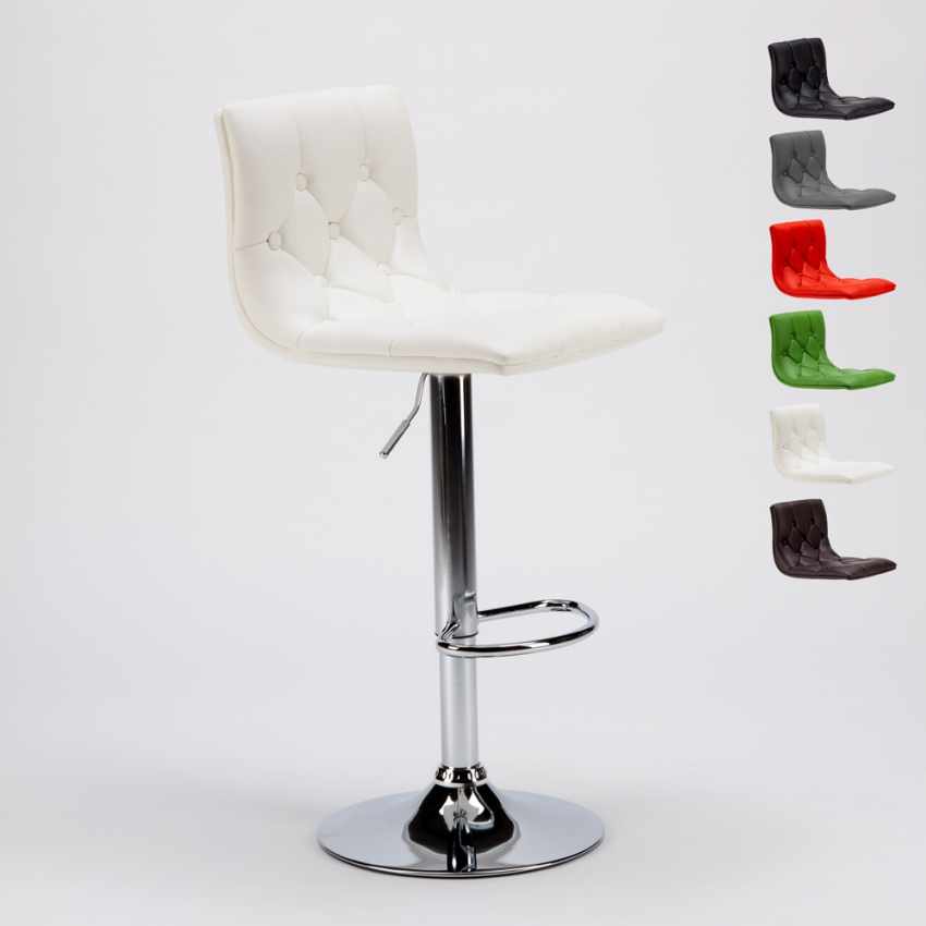 Chesterfield Kunstleder gesteppt Küche und Barhocker Design Honolulu Aktion