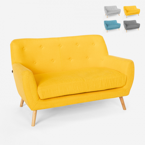 2-Sitzer-Sofa aus Stoff modernes Design im skandinavischen Stil Irvine