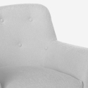 Lounge-Set Sessel und 2-Sitzer-Sofa skandinavisches Design Holz Stoff Algot 