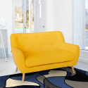 2-Sitzer Stoffsofa modernes Design skandinavischen Stil Irvine Verkauf
