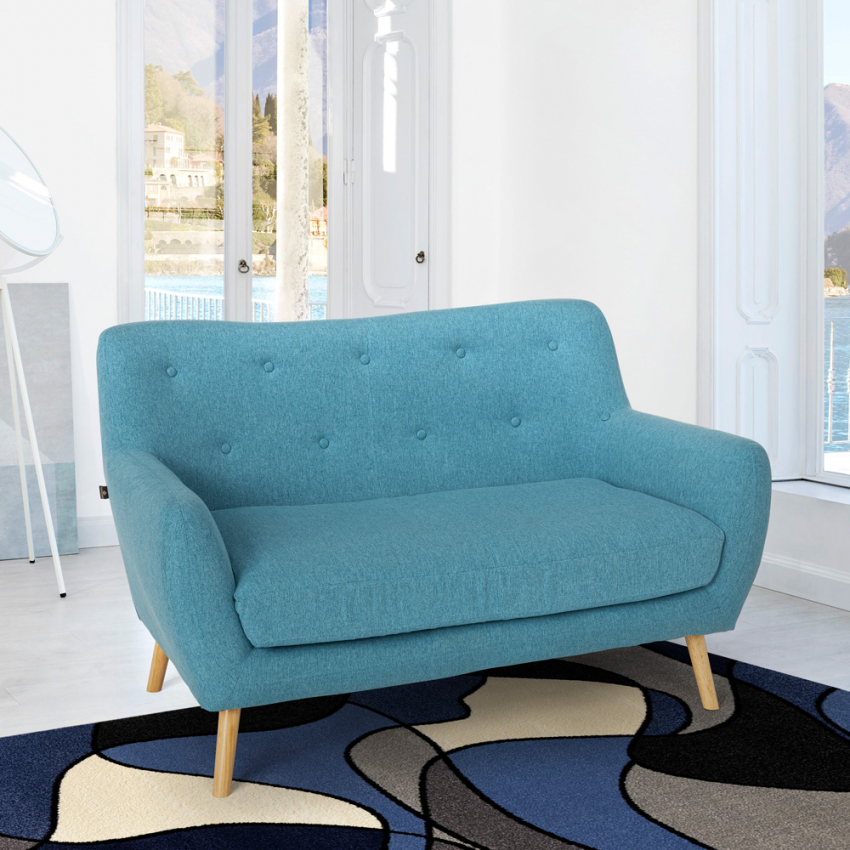 2-Sitzer Sofa Aus Stoff Modernes Design Skandinavischer Stil Irvine