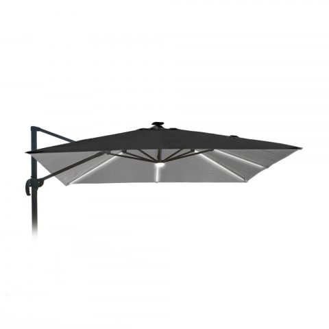 Ersatzbezug für Sonnenschirm 3x3 Aluminiumarm Paradise LED Noir Light