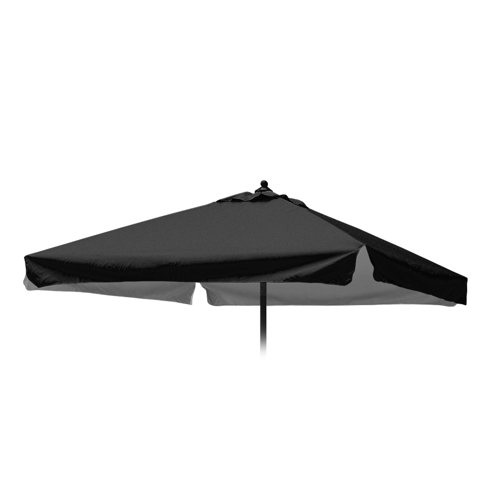 Ersatzschirm für Sonnenschirm 2x2 Plutone Noir mit Volant/Schabracke