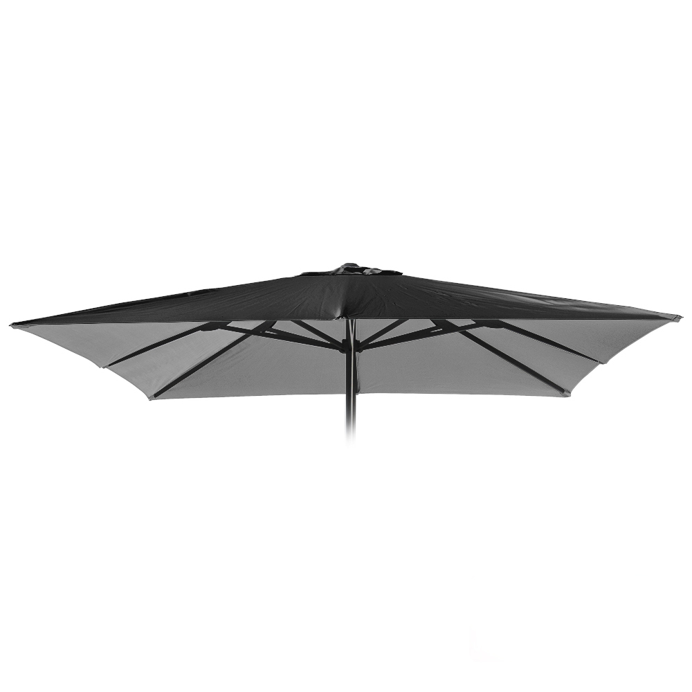 Ersatzschirm für Gartenschirm Sonnenschirm 3x3 Marte Noir ohne Volant