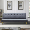 2 Sitzer clic clac Schlafsofa modernes Design Samtstoff Pulchra Angebot