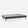 2 Sitzer clic clac Schlafsofa modernes Design Samtstoff Pulchra Rabatte