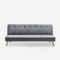 2 Sitzer clic clac Schlafsofa modernes Design Samtstoff Pulchra Sales