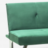 2-Sitzer Schlafsofa clic clac reclining design Samtstoff Probatus 