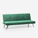 2-Sitzer Schlafsofa clic clac reclining design Samtstoff Probatus 