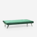 2-Sitzer Schlafsofa clic clac reclining design Samtstoff Probatus 