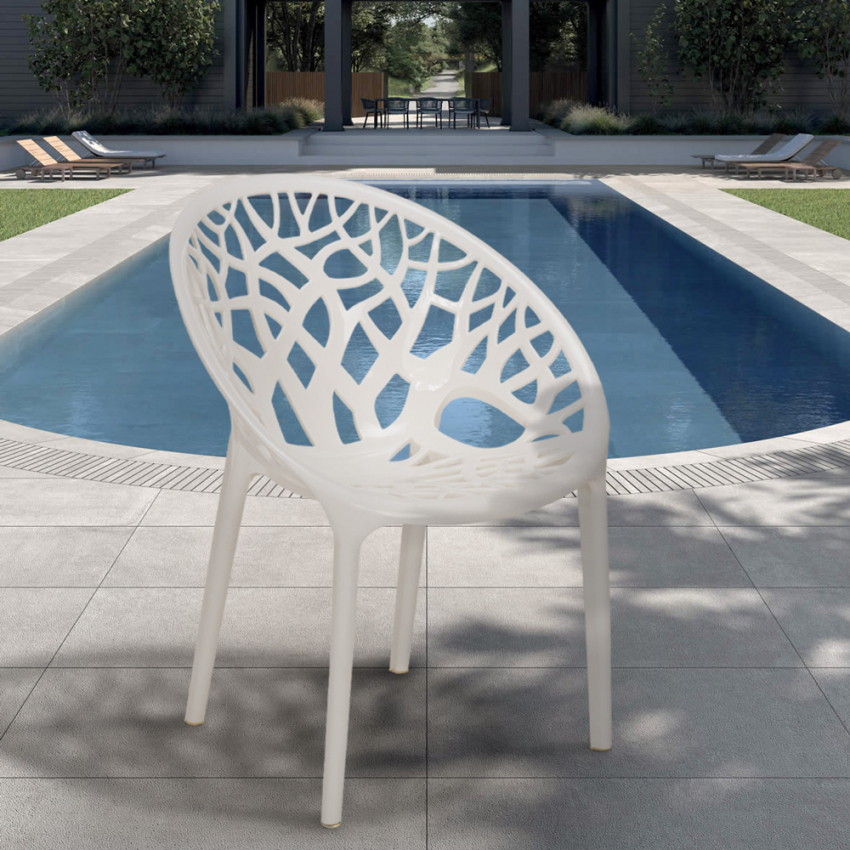 Stuhl Modernes Design Polypropylen für-Küche Bar Restaurant Stuhl für den Außenbereich Fragus