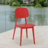 Polypropylen Stuhl in modernem Design für Küche Garten Bar Restaurant Geer 