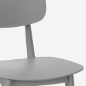 Polypropylen Stuhl in modernem Design für Küche Garten Bar Restaurant Geer 