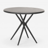 runder Tisch 80cm aus Polypropylen für Garten Küche Bar Restaurant Gang 80 Lagerbestand