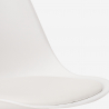 Tischset Rund 120cm 4 moderne Tulip Stühle im skandinavischen Stil Margot
