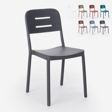 Moderne Polypropylen Design Stuhl für Bar Küche Restaurant Garten Mose Aktion