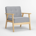 Vintage Skandinavischen Retro-Design Holzsessel mit Hage Armlehnen 