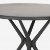 Set Schwarz runder Tisch 80cm  2 Designer Stühle Berel Black 