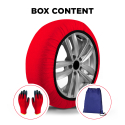 Universale Schneeketten EN 16662-1 zertifiziert für Autos Active Series Maße