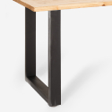 Esstisch Tisch aus Holz mit Eisenbeinen im industriellen Stil 180x80 cm Rajasthan 180 