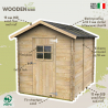 Garten-Holzbox für Gartengeräte Gaeta 178x218 Verkauf