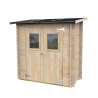 Gartenhaus aus Holz mit Werkzeugbox und Fenster Tür Hobby 198x98 Angebot