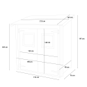 Gartenhaus aus Holz mit Werkzeugbox und Fenster Tür Hobby 198x98 Sales
