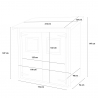 Gartenhaus aus Holz mit Werkzeugbox und Fenster Tür Hobby 198x98 Sales