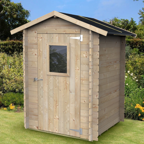 Holz-Gartenhaus für Werkzeuge mit Tür und Fenster Hobby 146x146 Aktion