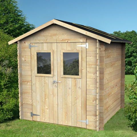 Garten- und Geräteschuppen aus Holz Hobby 198x198 PD Aktion