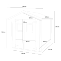 Garten- und Geräteschuppen aus Holz Hobby 198x198 PD Sales