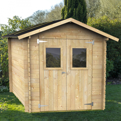 Gartenhaus mit Doppeltür aus Holz für Werkzeuge Roby 198x198 Aktion