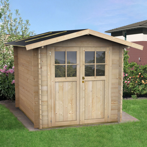 Holz-Gartenhaus mit Doppeltür Opera 215x180 Aktion
