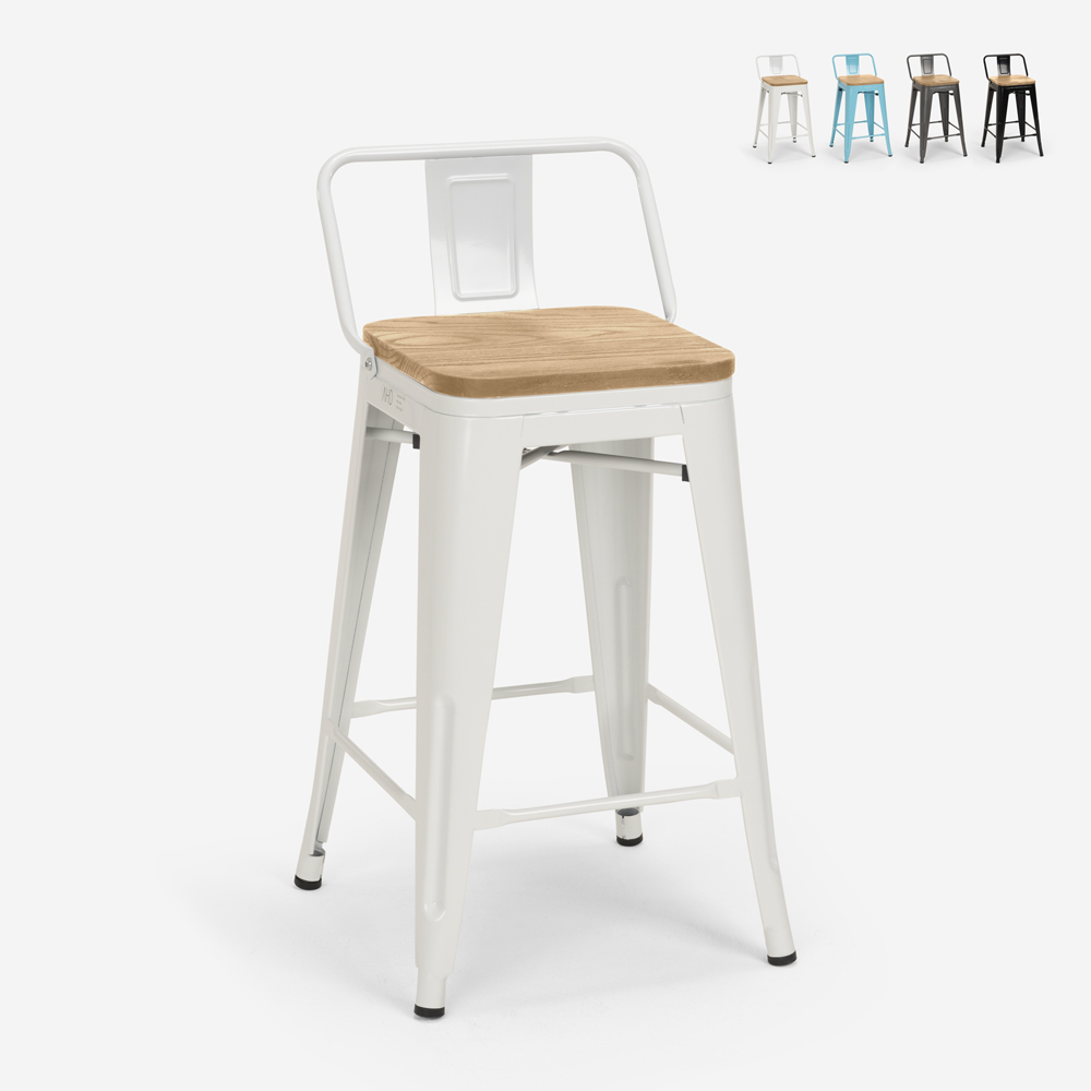 Hoher hocker industrie design küche bar barhocker Steel Wood Top Light