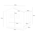 Gartenhaus Holzgerätebox Opera 254x276 Sales