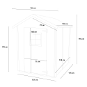 Gartenhaus Holzschuppen für Werkzeug und Heimwerken Flavia 146x130 Sales