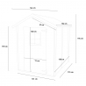 Gartenhaus Holzschuppen für Werkzeug und Heimwerken Flavia 146x130 Sales
