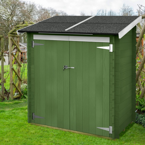 Holzgerätehaus Anbau Garten Ambrogio 155x85 Eco Aktion