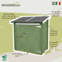 Holzgerätehaus Anbau Garten Ambrogio 155x85 Eco Verkauf