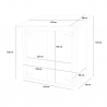 Holzgerätehaus Anbau Garten Ambrogio 155x85 Eco Sales