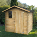 Gartenhaus aus Holz Geräteschuppen mit Fenster Livia 198x130 Nature Aktion