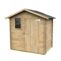 Gartenhaus aus Holz Geräteschuppen mit Fenster Livia 198x130 Nature Angebot