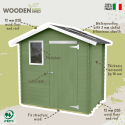 Gartenhaus aus Holz Geräteschuppen mit Fenster Livia 198x130 Eco Verkauf