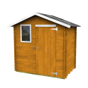 Holz-Gartenhaus Geräteschuppen mit Fenster Livia 198x130 Sunset Angebot