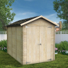 Werkzeugbox und Gartenhaus aus naturbelassenem Holz Fiamma 178x273 Aktion